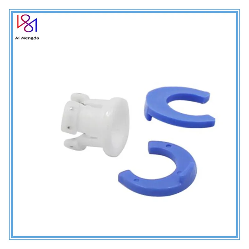 10Set White Bowden Tube Clamp Blue Pipe Horse Clip Fixed 6mm Shoe Coupling Collet Part Plastic for Ultimaker 3D Printers Parts | Компьютеры