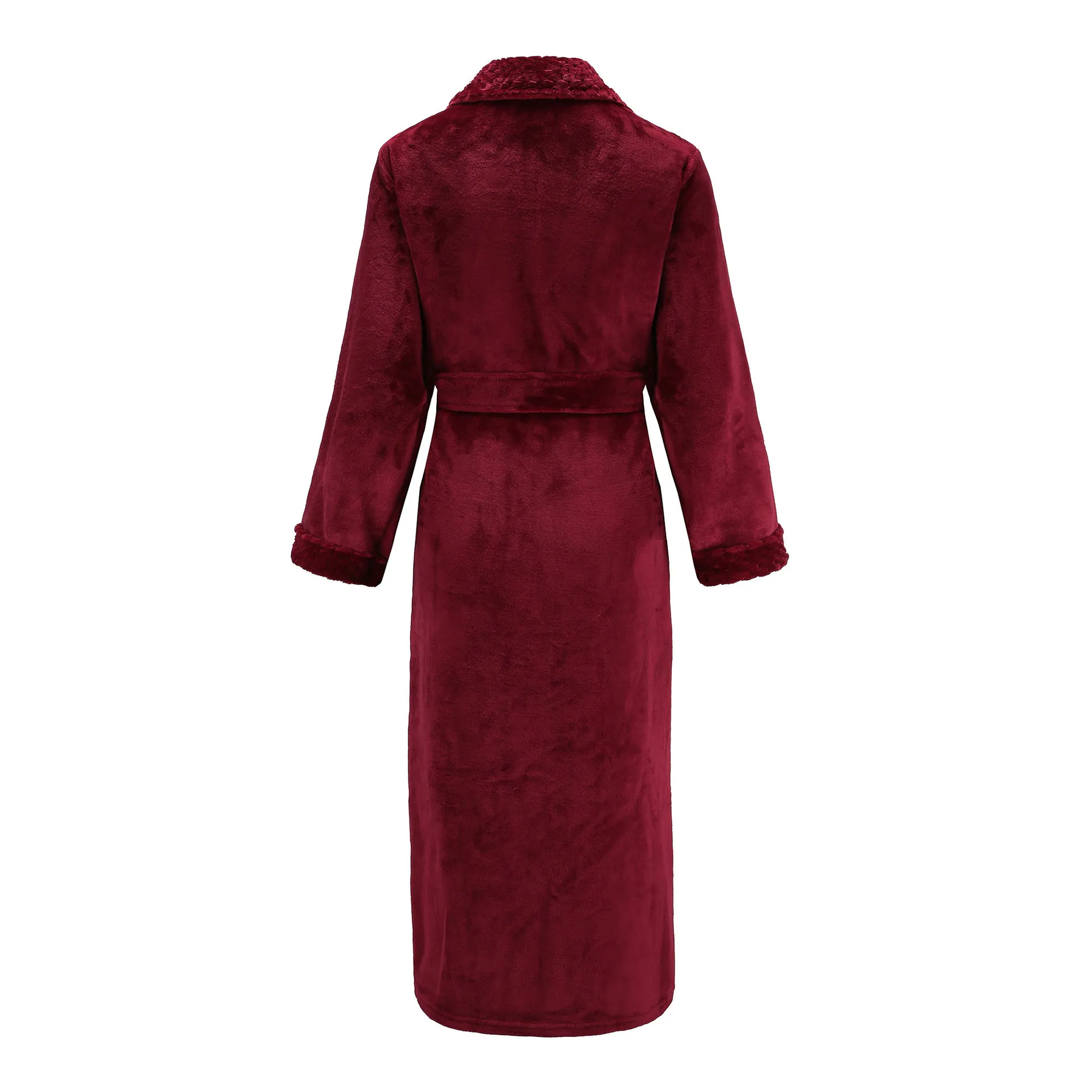 

Coral Fleece Casual Women Nightwear Soft Nightdress Bathrobe Gown Robe Winter Flannel Kimono Gown Sleepwear Keep Warm Homewear