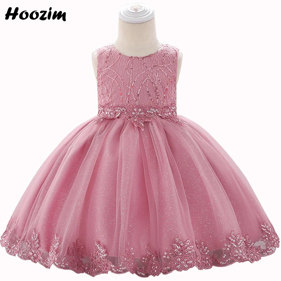 Роскошное платье принцессы с геометрическими блестками для крещения и дня