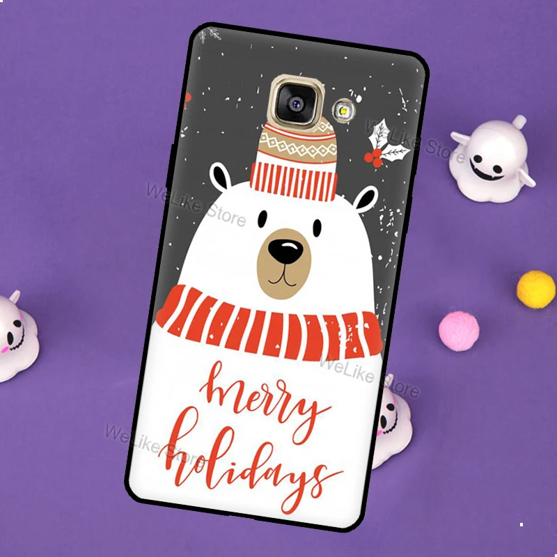 Чехол с надписью Merry Christmas для Samsung J5 J3 J7 2017 J1 A3 A5 2016 J4 J6 A6 A8 Plus A7 A9 J8 2018 задняя крышка |