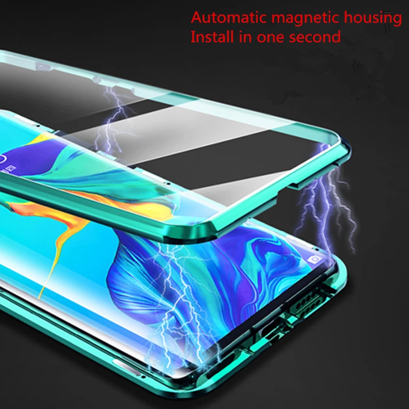 

New product hot sale suitable for Huawei p30Pro double-sided magneto mobile phone case p30 metal magnetic all-inclusive protecti