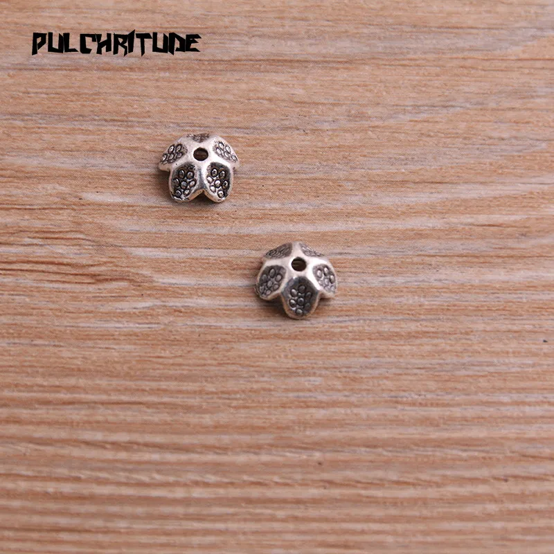 60 шт. 5*9*9 мм двухцветные шапочки для бусин Очаровательные Полые аксессуары