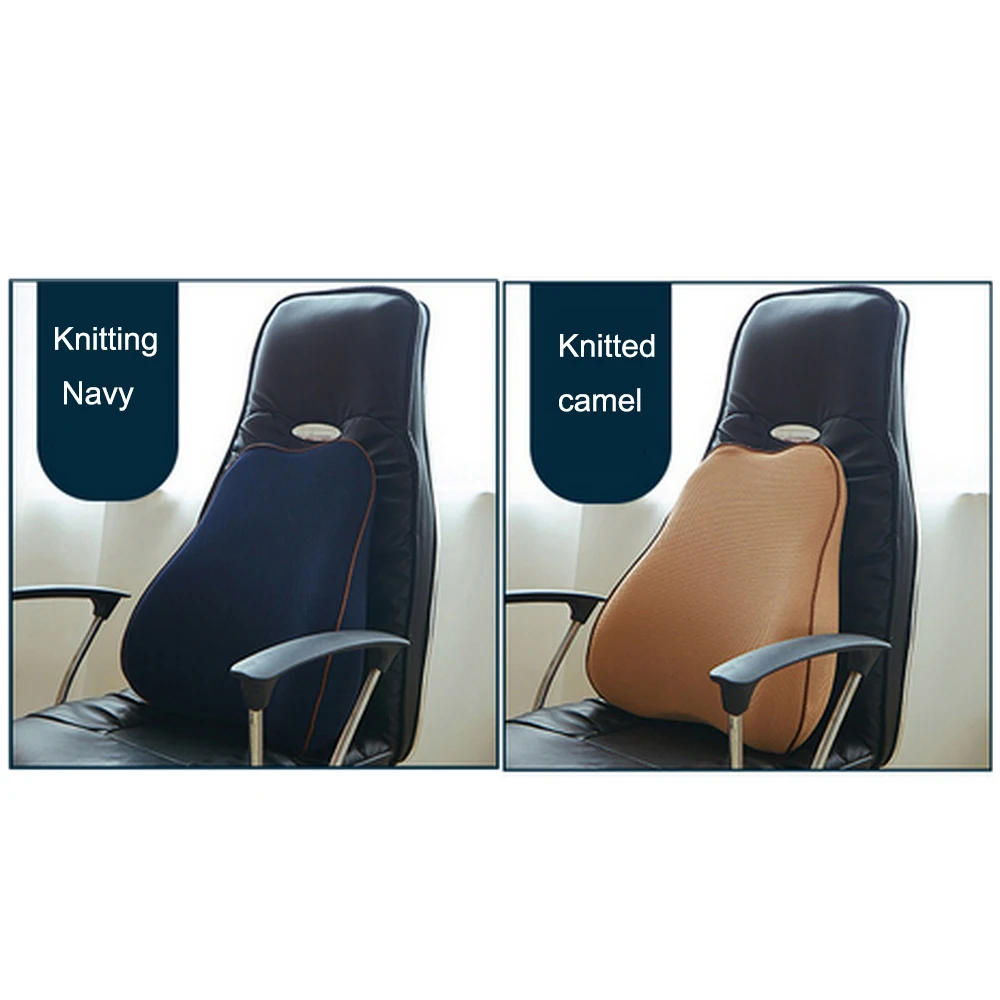 

Memory Cotton Car Seat Lumbar Support Hygroscopic Breathable Mesh Relief Lumbar Brace Back Car Office Cushion Seat Chair Lumbar