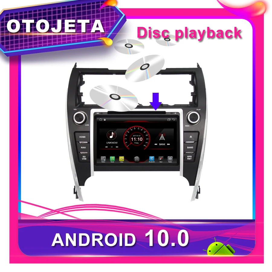 OTOJETA Автомобильный DVD Android 10 0 GPS для TOYOTA CAMRY 2012 Европейская версия автомобильный