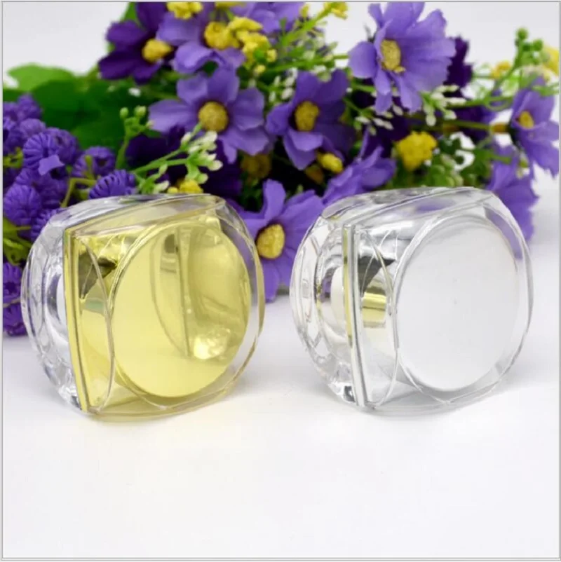10g empty plastic acrylic bottle jar pot for eye cream serum essence sample test art nail skin care cosmetic packing | Красота и