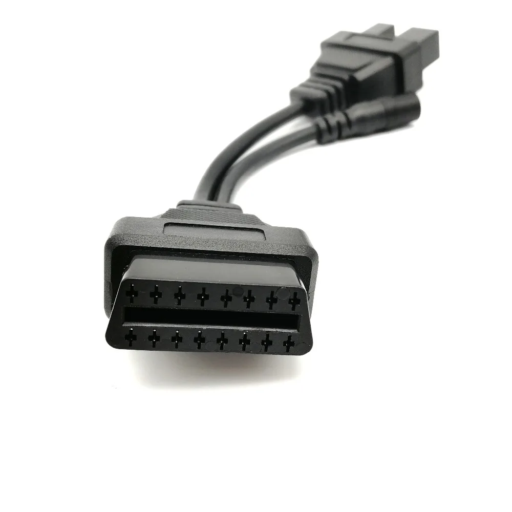 OBD2 OBDII кабель для MITSUBISHI 12PIN до 16pin разъем адаптера диагностический сканер для MITSUBISHI