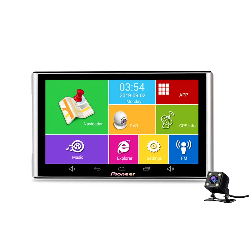 7 &quotAndroid GPS навигатор 8G 512M Автомобильный видеорегистратор с монитором парковки AV
