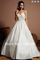free shipping 2016 bridal gowns vestidos formales white long dress plus size satin concise victorian style wedding dresses