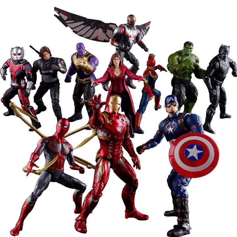 

Marvel Ironman Action Figure Disney Avengers Iron Man Series BJD Collection Toys