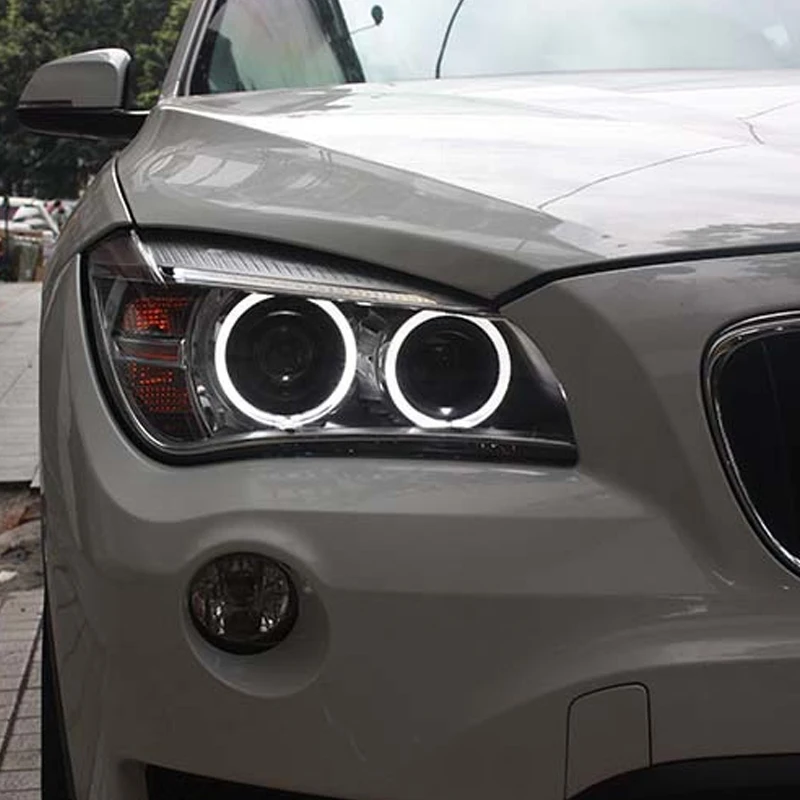 Автомобильные фары для BMW X1 09-15 фар светодиодные ангельские глазки дневного и