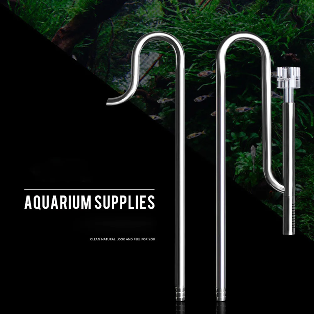 

With Acrylic Holder For Aquarium Remove Scum Pipe External Canister Filter Accessories Inflow Outflow Universal Steel Stainless