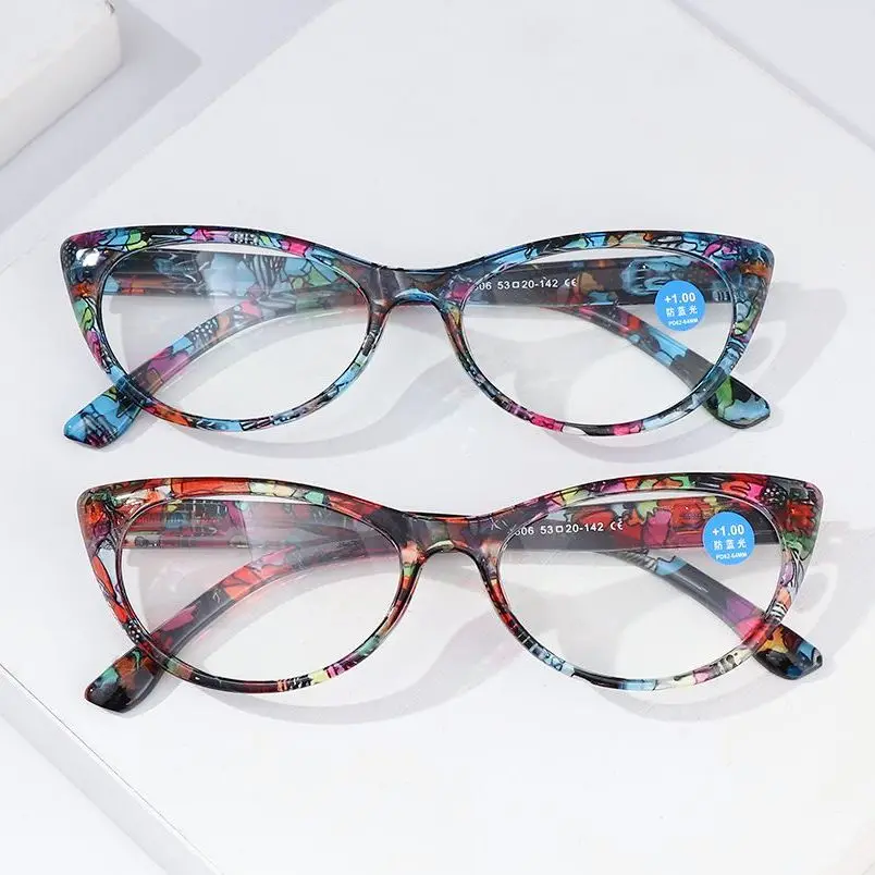 

Модные цветочные очки для чтения Urltra светильник защита глаз женские элегантные очки для дальнозоркости удобные очки + 10 ~ 40