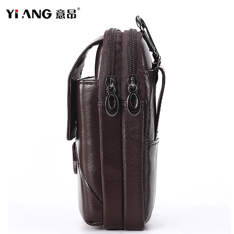 Водонепроницаемые Поясные Сумки из натуральной кожи для мужчин маленький