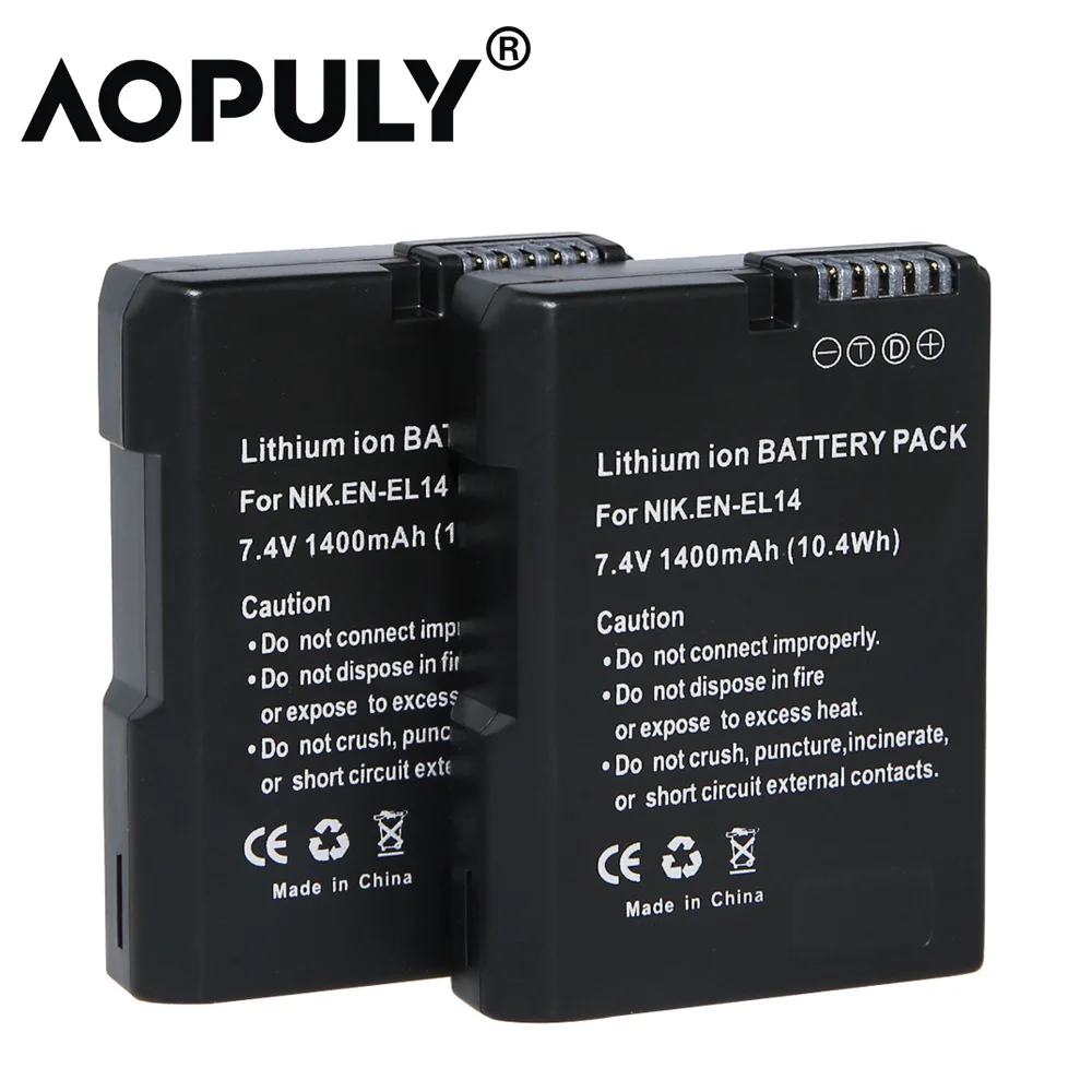Аккумулятор для камеры Fullcod EN-EL14 EL14 EN-EL14a для Nikon D5200 5100/3100/3200 P7100 ENEL14, EN EL14 для Nikon - Цвет: As picture