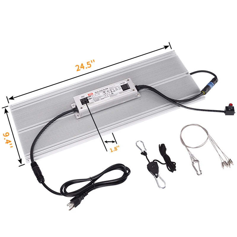 Приглушаемый светодиодный светильник для выращивания растений 240 Вт полный