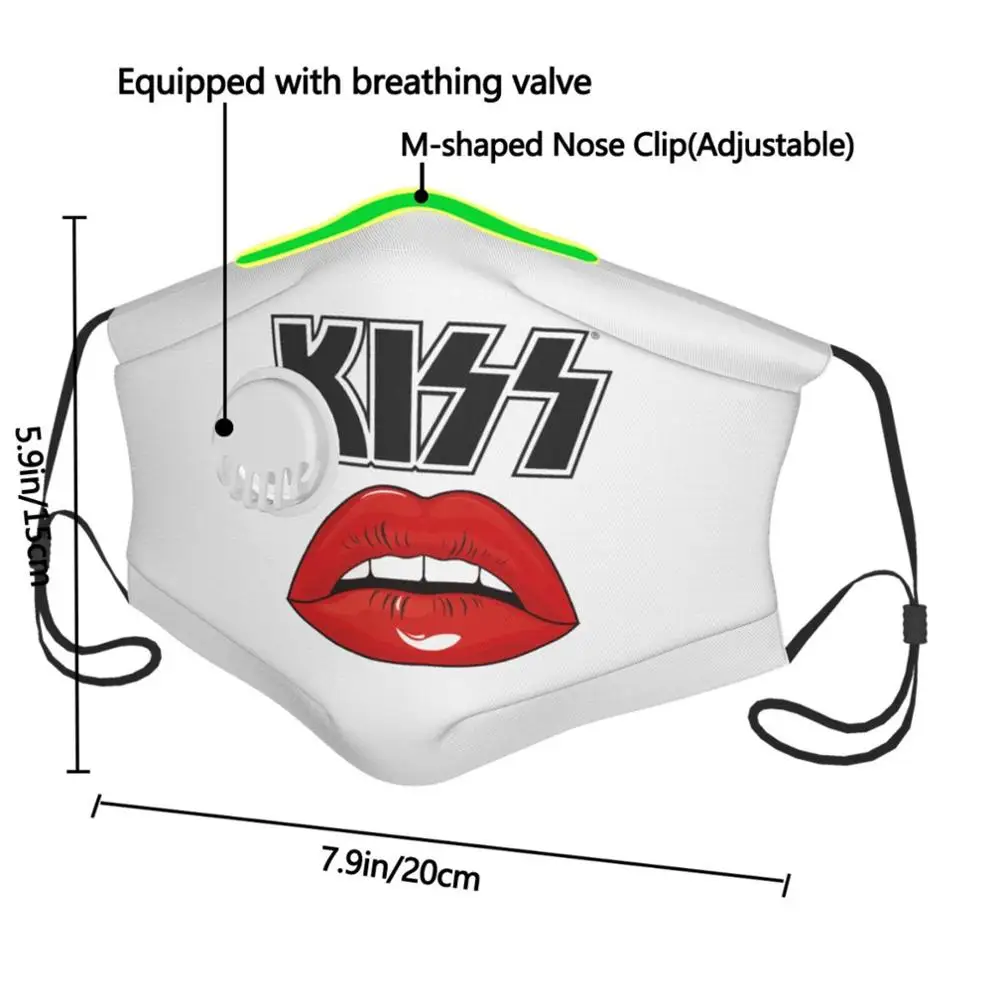 Маска для лица KISS Lips мужчин и женщин многоразовая моющаяся маска ковбоя Джокера