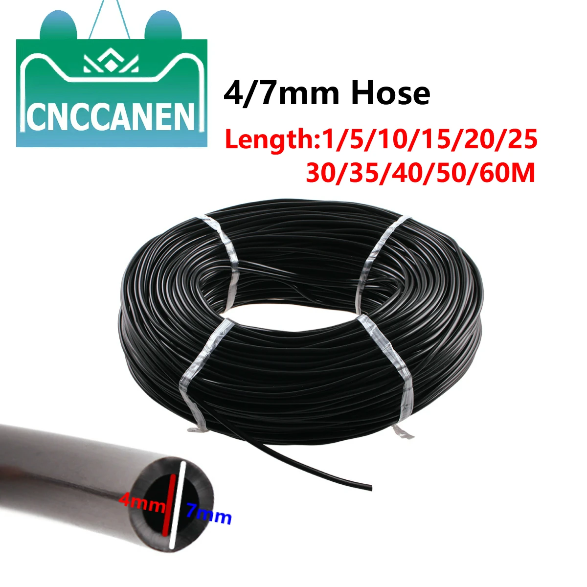 

4/7mm Watering Hose PVC Micro Drip Irrigation Tube Plants Flower Sprinkler Pipe Garden Hose Drip Misting Irrigation Pipe 1/4''