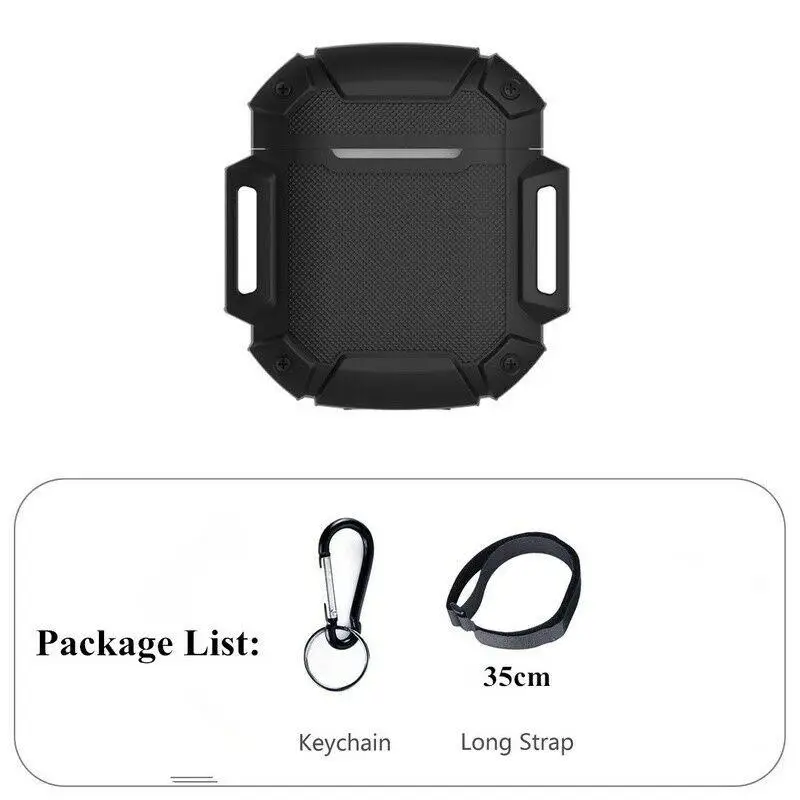 

for AirPods Case Protective Silicone Case Cover with Keychain Anti-lost Strap Protective Skin for Apple Airpod Charging Case