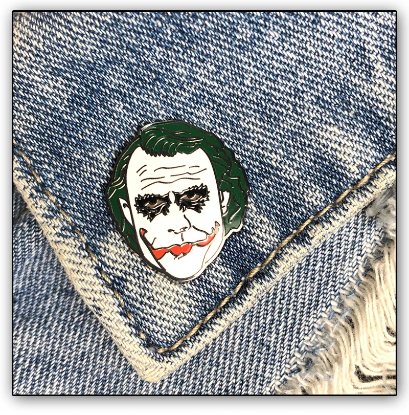 DC JOKER эмалированные булавки фильм ужасов Стивен Кинг это мы все плаваем здесь Pennywise значок брошь для женщин мужчин ювелирные изделия