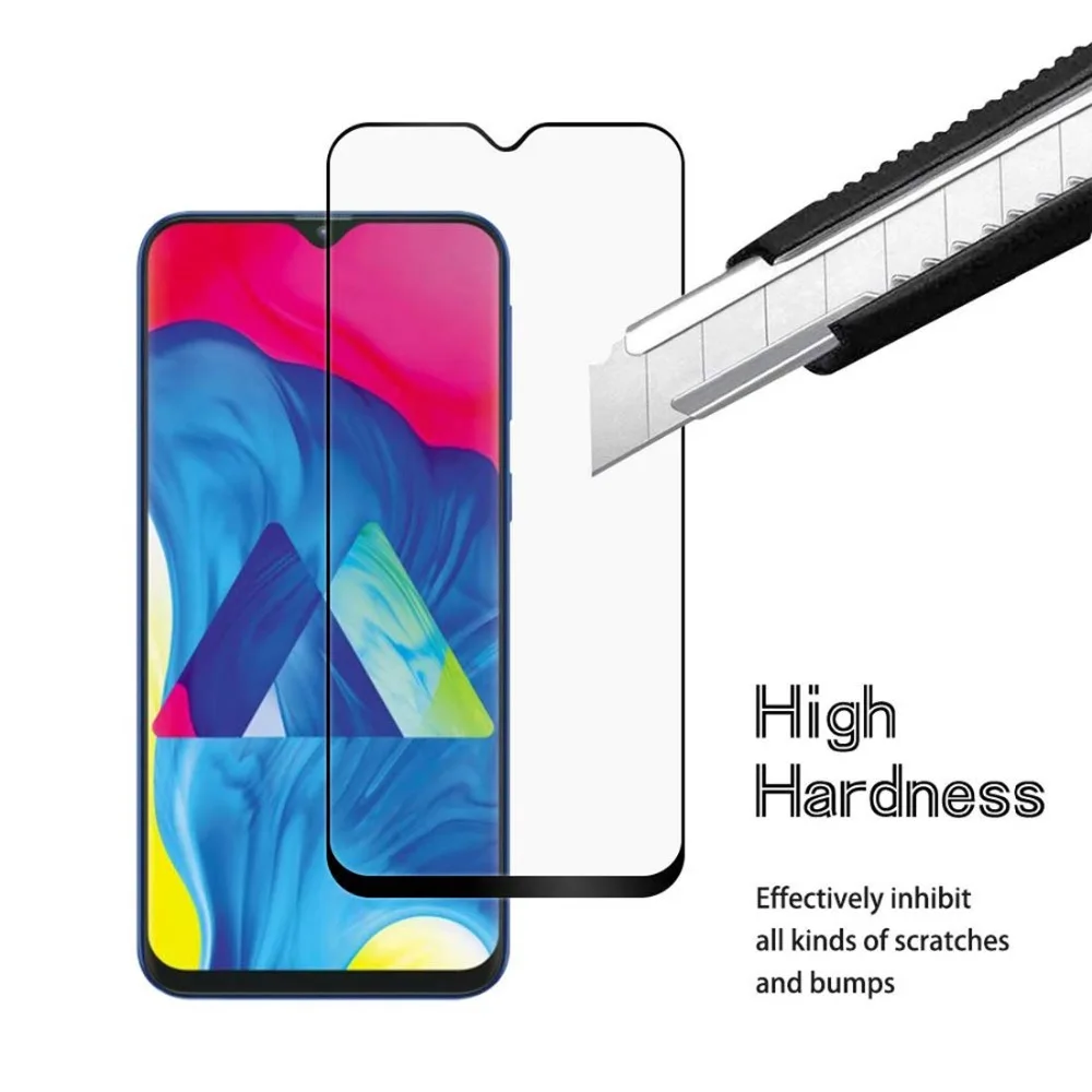 9H 3D полное клеевое покрытие черное закаленное стекло для SAMSUNG Galaxy A50 Защита экрана
