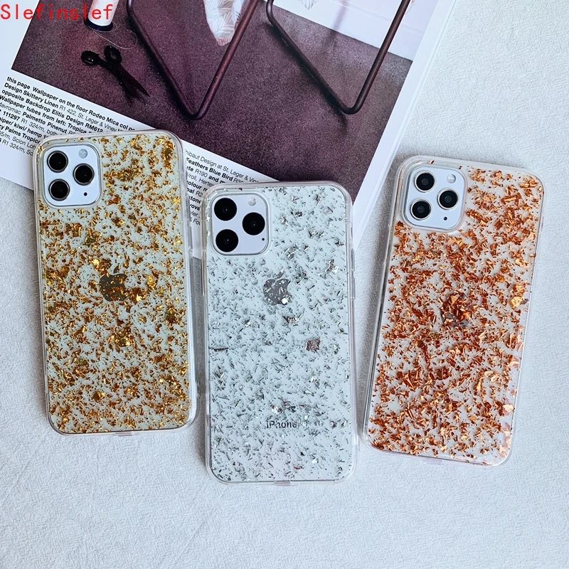 Блестящий Прозрачный мягкий силиконовый чехол из ТПУ для iPhone 6 6s 7 8 Plus 11 Pro X XS XR