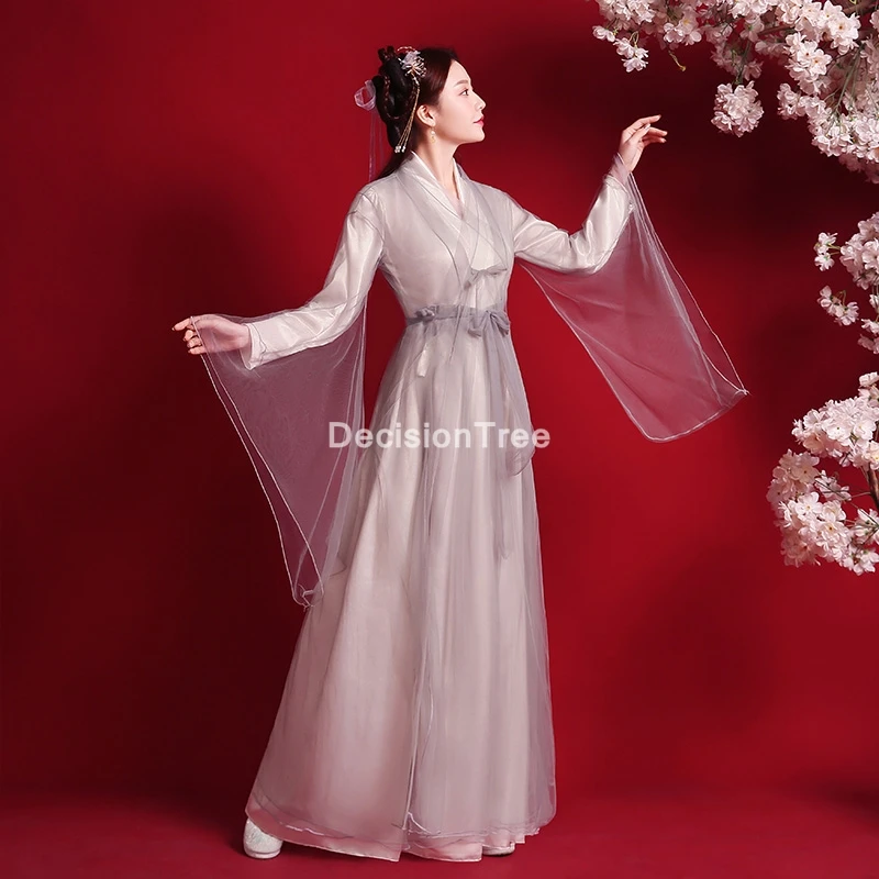 2021 женские костюмы ханьфу китайской танцевальной династии Цин традиционное