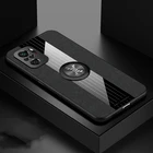 Чехол для Xiaomi Redmi Note 10S, тканевый держатель-кольцо на палец, Мягкая силиконовая задняя крышка для Redmi Note 10 Pro, чехлы