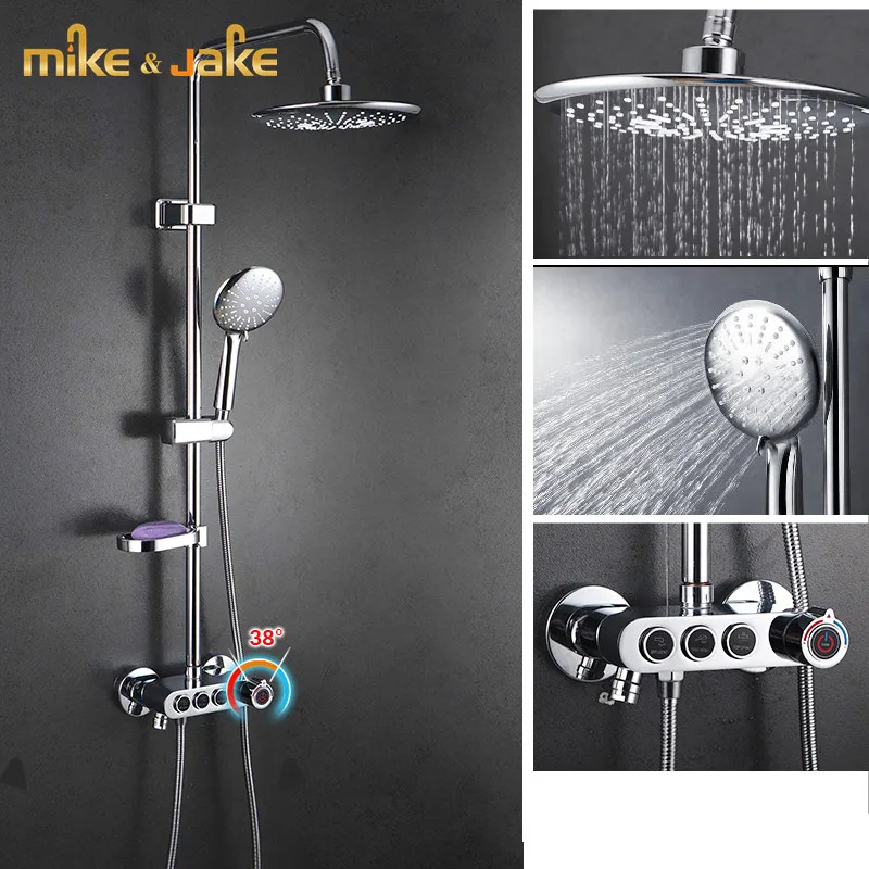 Смеситель для ванной комнаты хромированный душевой набор с держателем мыла