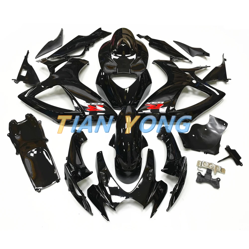 

Motorcycle For Suzuki K6 GSXR600-750 Bodywork All shiny gloss black Colour Full Fairing Kits Injection ABS Cowling