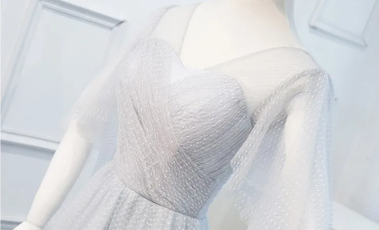 gray sweet 16 invitations amazing gorgeous v neck tops dress homecoming puffy party dresses 2019 ball gowns under 100 W4305 | Свадьбы и