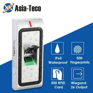 metal ip65 waterproof biometrics fingerprint access control system 1000 users rfid 125khz reader door access control free global shipping