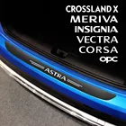 Автомобильный багажник, наклейка из натуральной кожи для Opel OPC Astra Insignia Corsa Mokka Vectra Adam Crossland X Meriva Grandland, автомобильные аксессуары