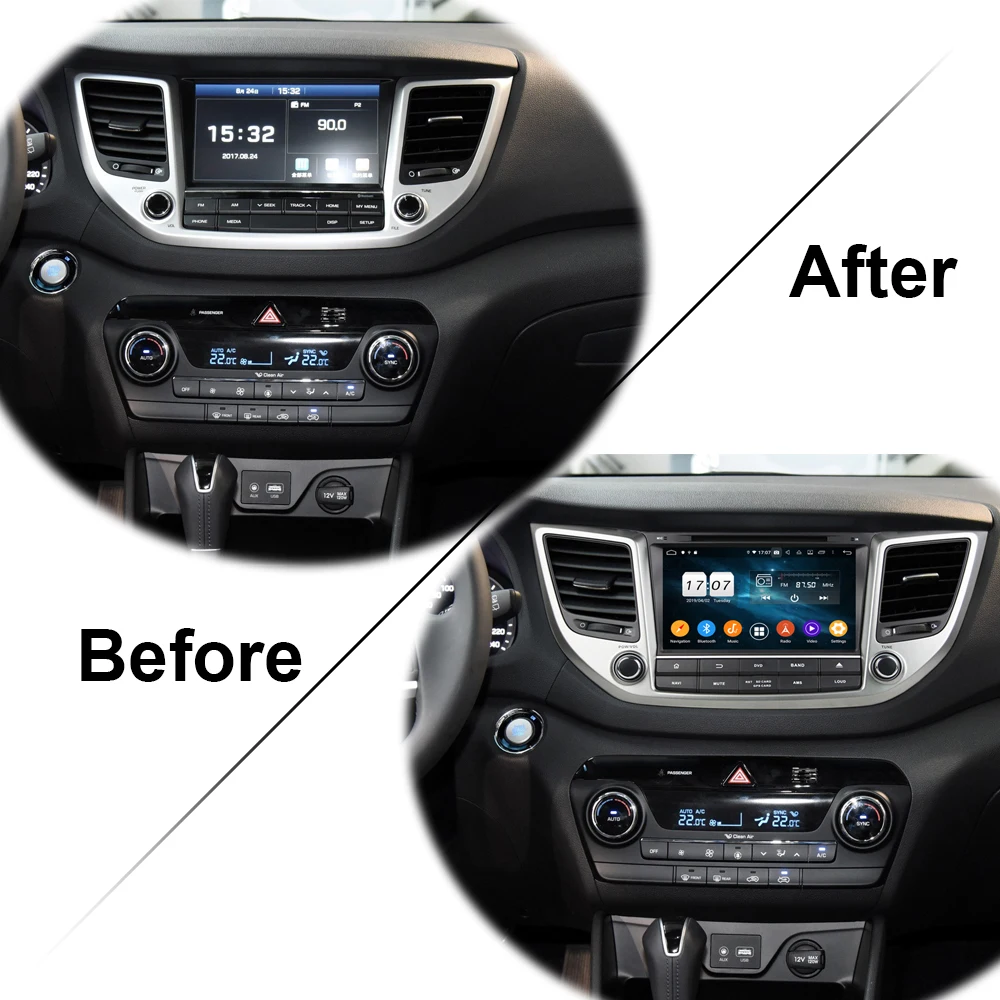 Автомагнитола Owtosin видеоплеер навигация GPS Android 9 0 для Hyundai TUCSON IX35 2015 2016 2017