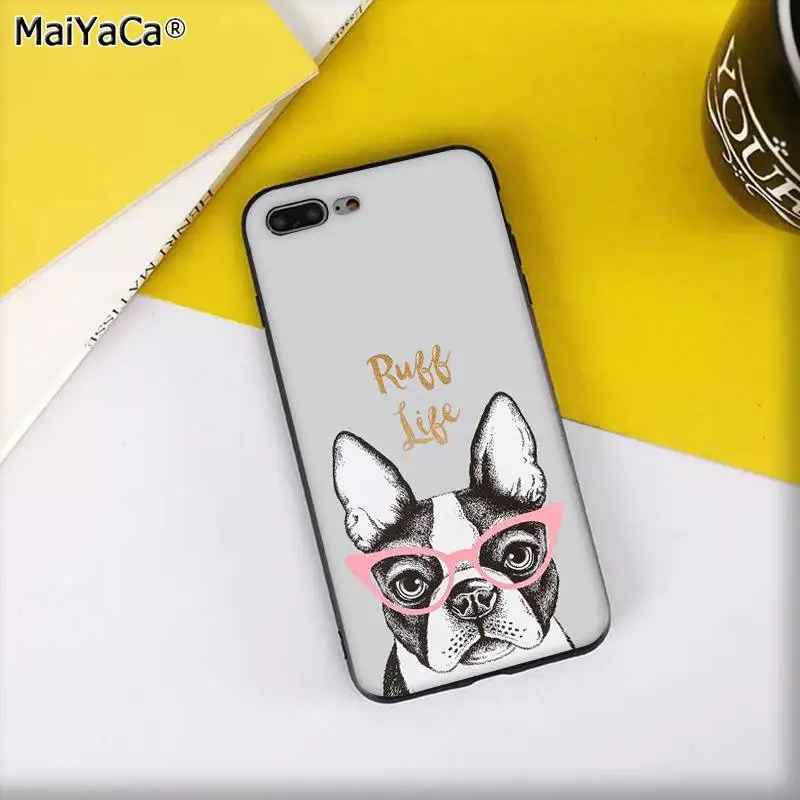 MaiYaCa Frenchies Симпатичный щенок мопс-бульдог Новинка чехол для телефона Fundas чехол для iPhone 11 pro XS MAX 8 7 6 6S Plus X 5 5S SE XR