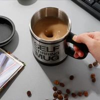 coffee milk mixing stainless steel thermal cup magnetic automatic self stirring