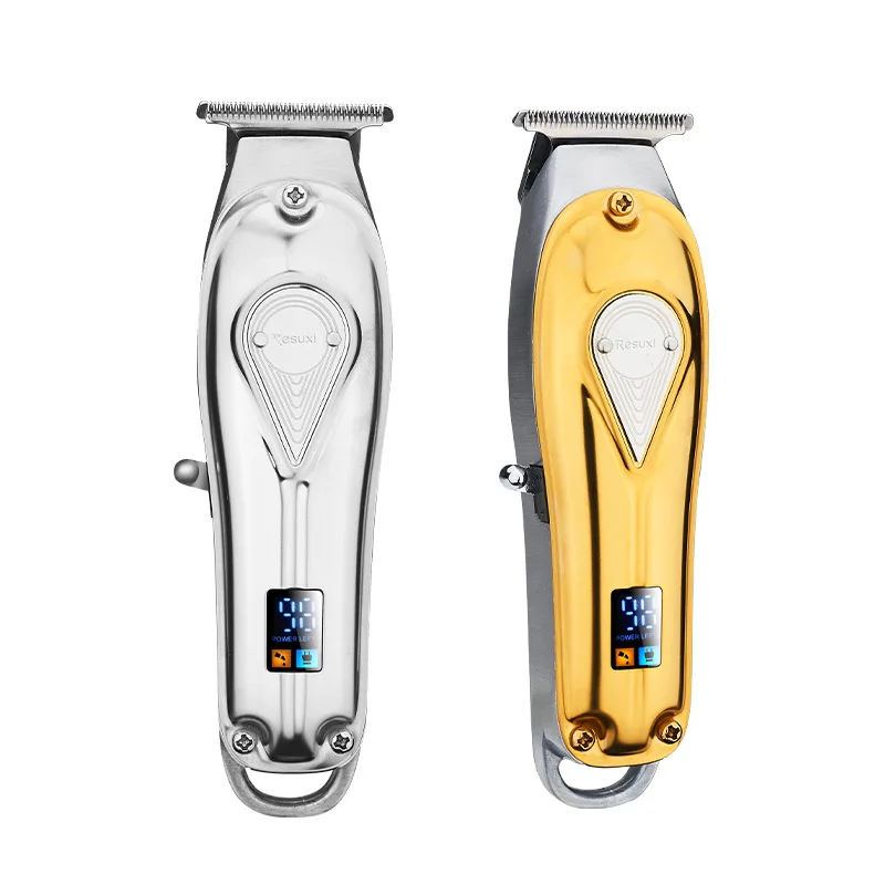 

Golden Timmer for Men Powerful Barber Shop All Metal Hair Clipper Professional 110-240V Electric Hair Cutting Machine Haircut