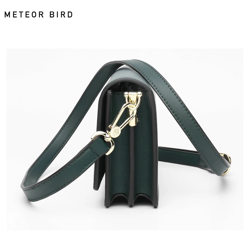 Женские сумки через плечо Meteor bird модная зеленая сумка с цепочкой от известного