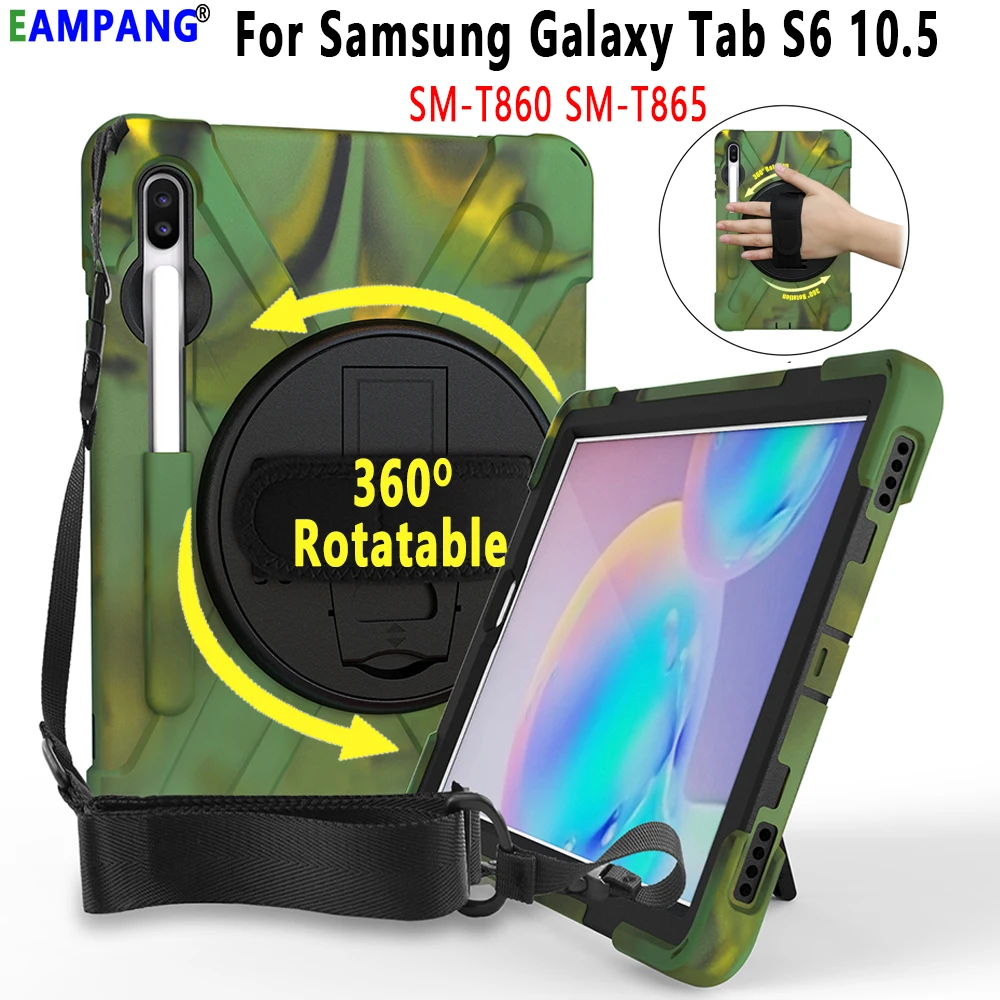 Детский безопасный Чехол для samsung Galaxy Tab S6 10 5 чехол T860 T865 SM вращающийся на 360