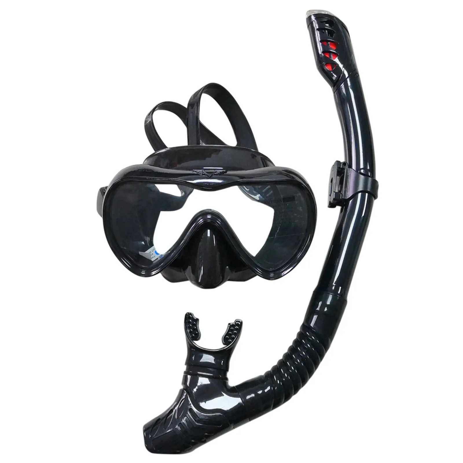 

Diving Mask, Snorkel Mask Set, Transparent Diving 180 Panoramic Wide View Mask, Easy Breathing Diving Mask