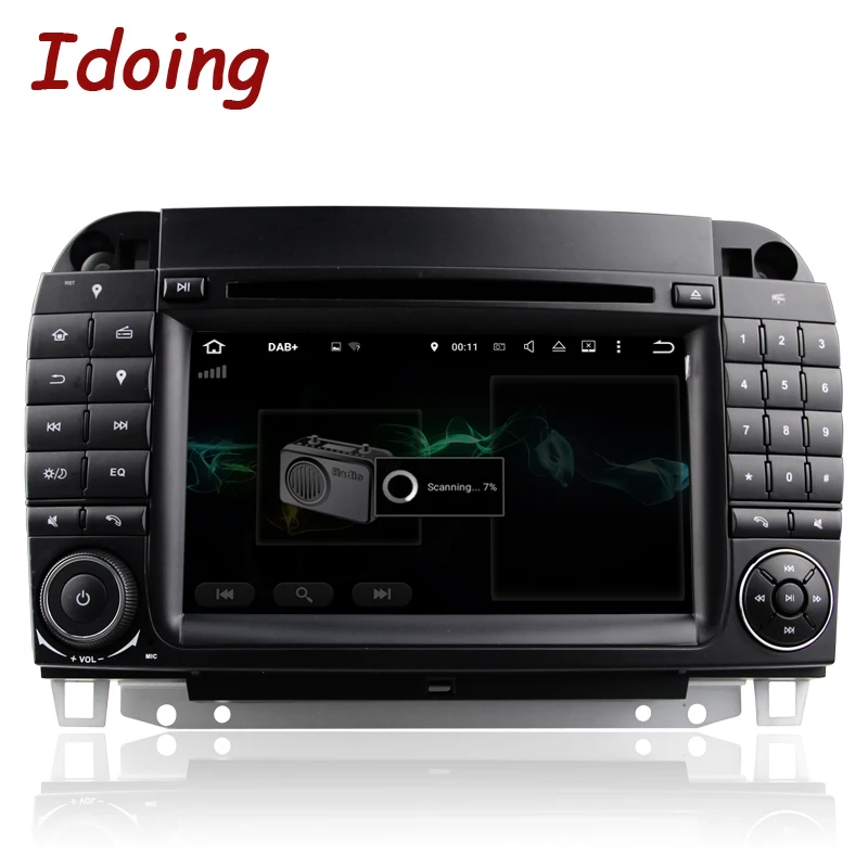 Idoing 2 Din автомобильное радио GPS Android 7 1 Рулевое колесо для MercedesBenz CL55 600 DVD