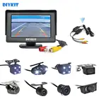 Камера заднего вида DIYKIT, Беспроводная парковочная система с монитором 4,3 дюйма и функцией ночного видения