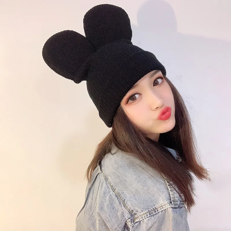 

2021 new Disney woman fisherman hat Mickey print casual fashion all-match cap high quality sun hat sun hat sun protection hat