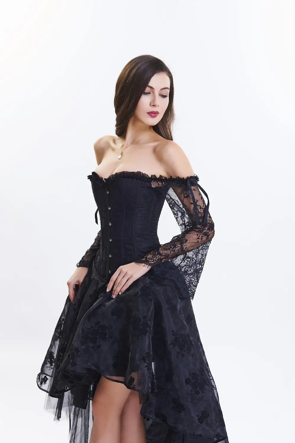 Кружевное нижнее белье корсет сексуальное готическое платье с топом горячий