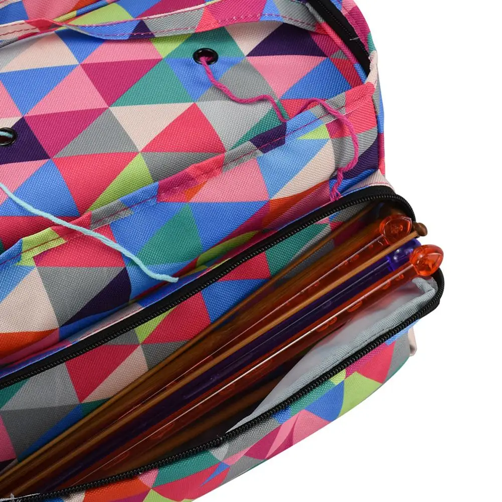 DIY Hand Crocheted Wool Sewing Storage Bag Sweater Needle Hook Home Supplies Handbag | Дом и сад