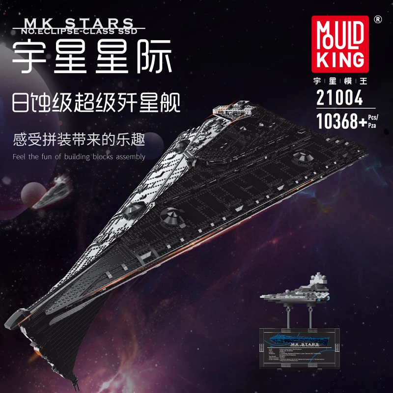 

DHL 21004 10368pcs MOC Ultimate Millennium Star Toys Wars UCS Eclipse-Class Dreadnought Destroyer Model Building Blocks