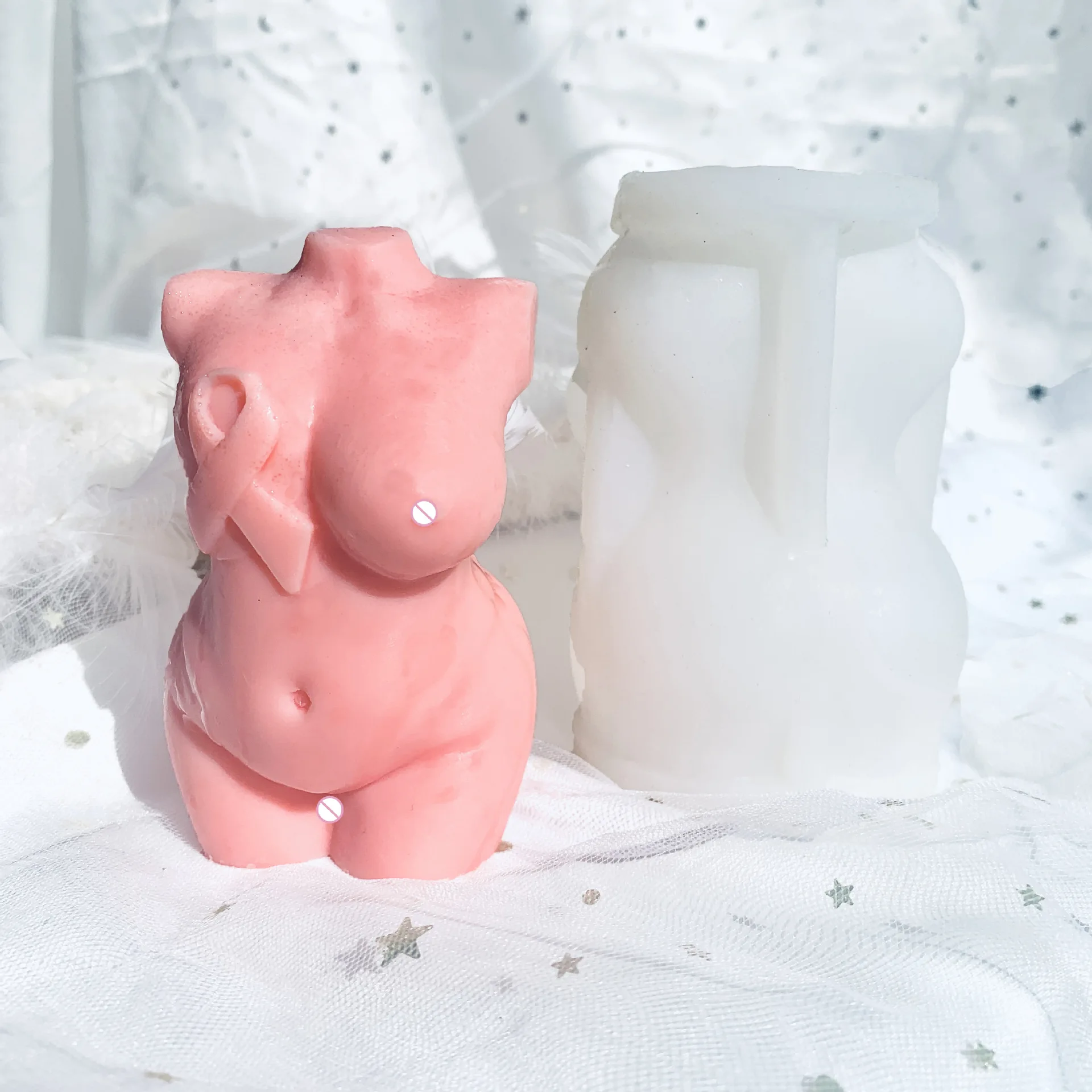 

2021 New Plaster 3d Or Thick For Curvy Figure Mood Art Moulds Candle Resin Chocolate Molds Silicone Sexy Body Scented Candle