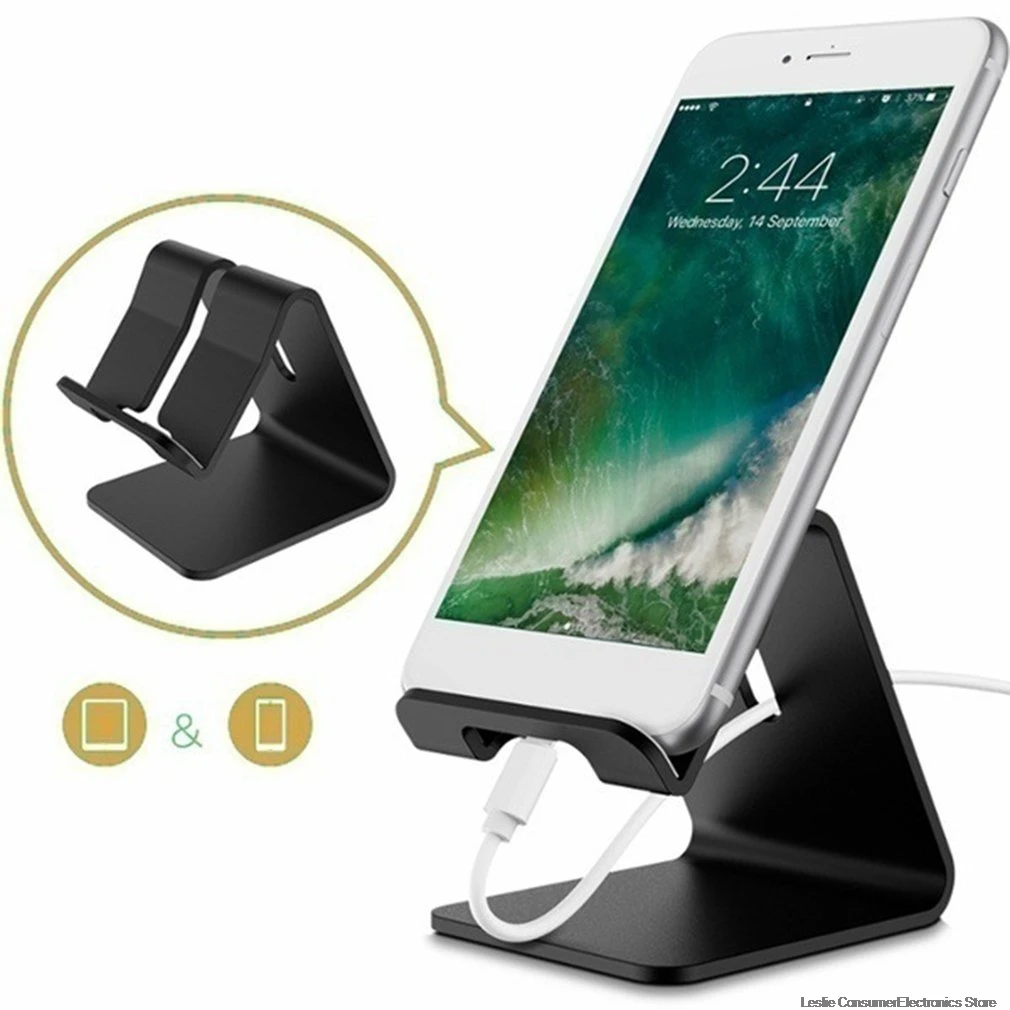 Универсальная подставка для смартфона из алюминиевого сплава Настольная Подставка для зарядки держатель для iPhone металлическая стойка для планшета для ipad планшета