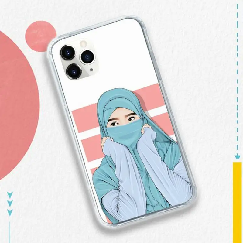 

Muslim Islamic beautiful Gril Eyes Phone Case for iPhone 11 12 pro XS MAX 8 7 6 6S Plus X 5S SE 2020 XR