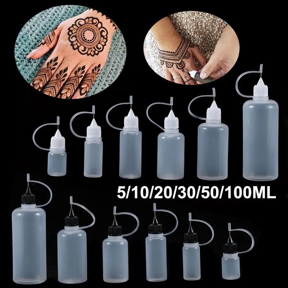 

Quilling Scrapbooking Refillable Paper Craft Tool Dropper Bottles Needle Tip Glue Bottle Applicator Bottle Squeezable