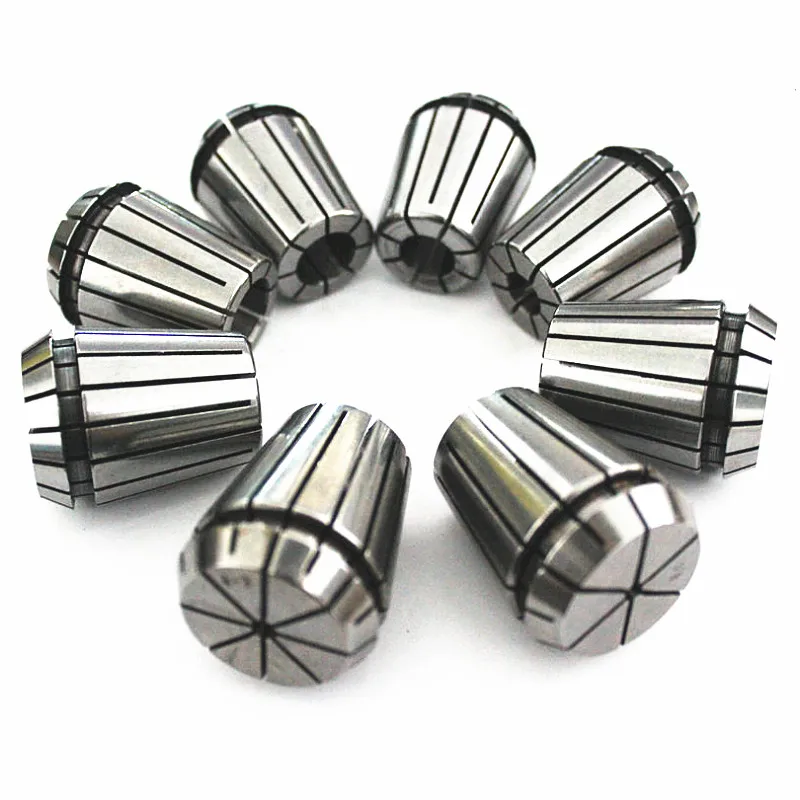 ER32 ER25 ER20 ER16 ER11 ER8. Mandril de manguito cónico con resorte de precisión de 0.008mm para CNC herramienta de fresado de motor de husillo para máquina de grabado